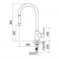 Смеситель для кухни с вытяжным душем Nobili New Road RD00137/1CR - Фото 1